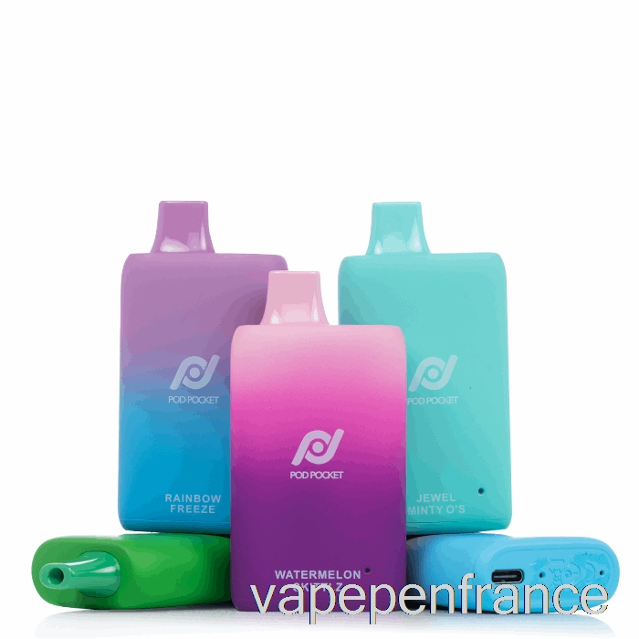 Pod Pocket 7500 0% Zéro Nicotine Fraise Jetable Rouler Stylo Vape